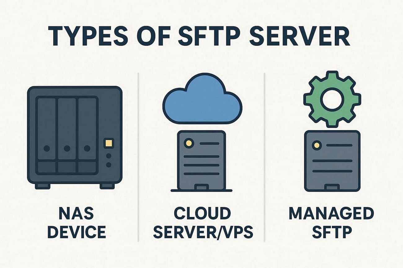 types sftp servers data storage