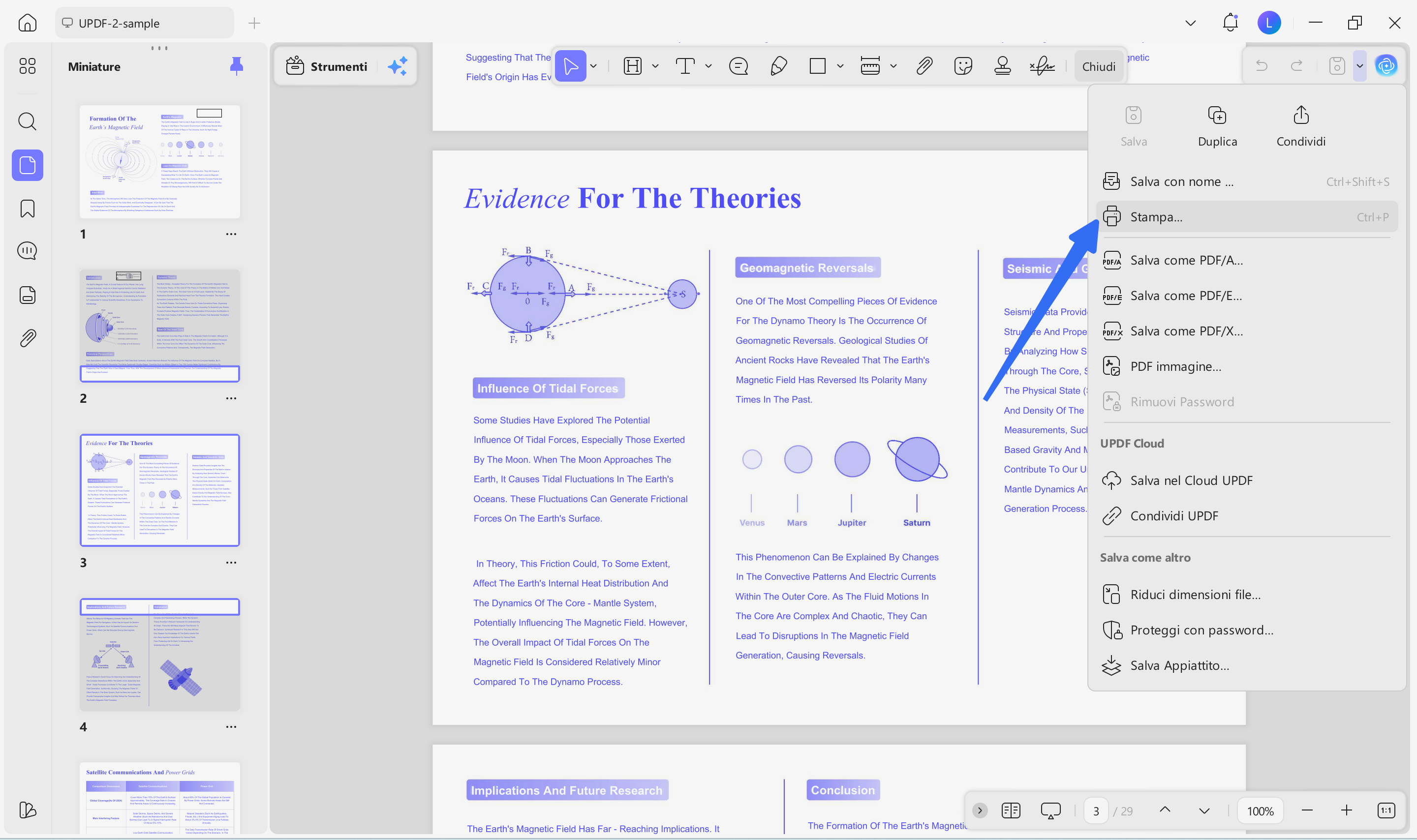  access the print option
