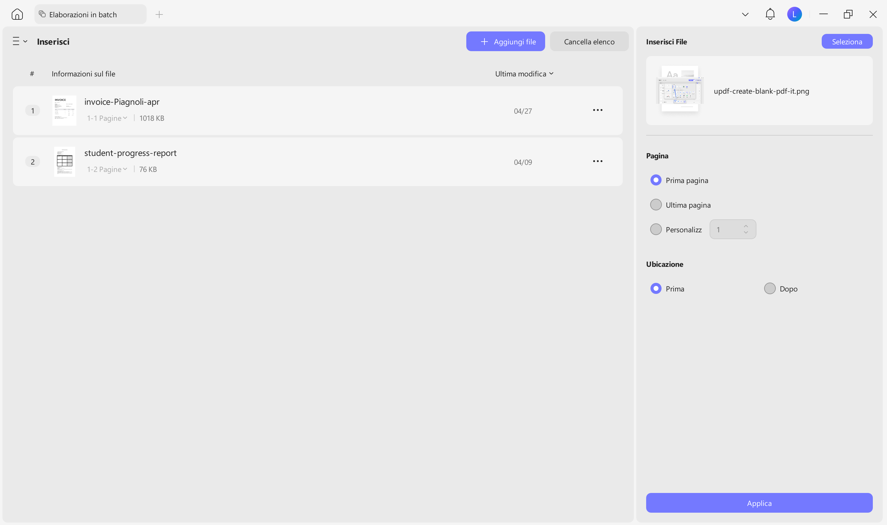 batch insert pdf documents 