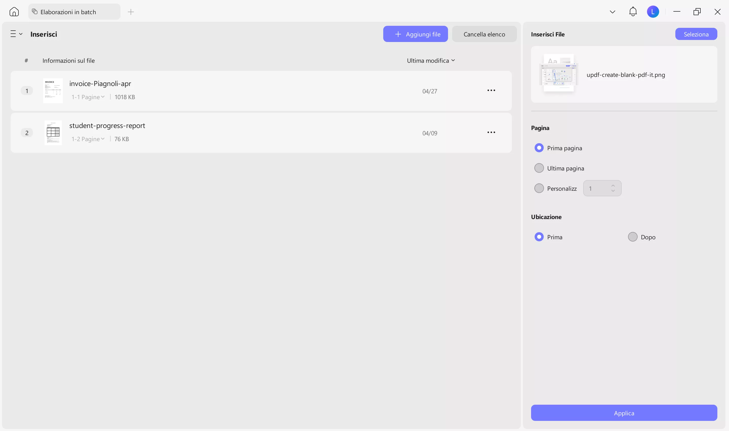 batch insert pdf documents 