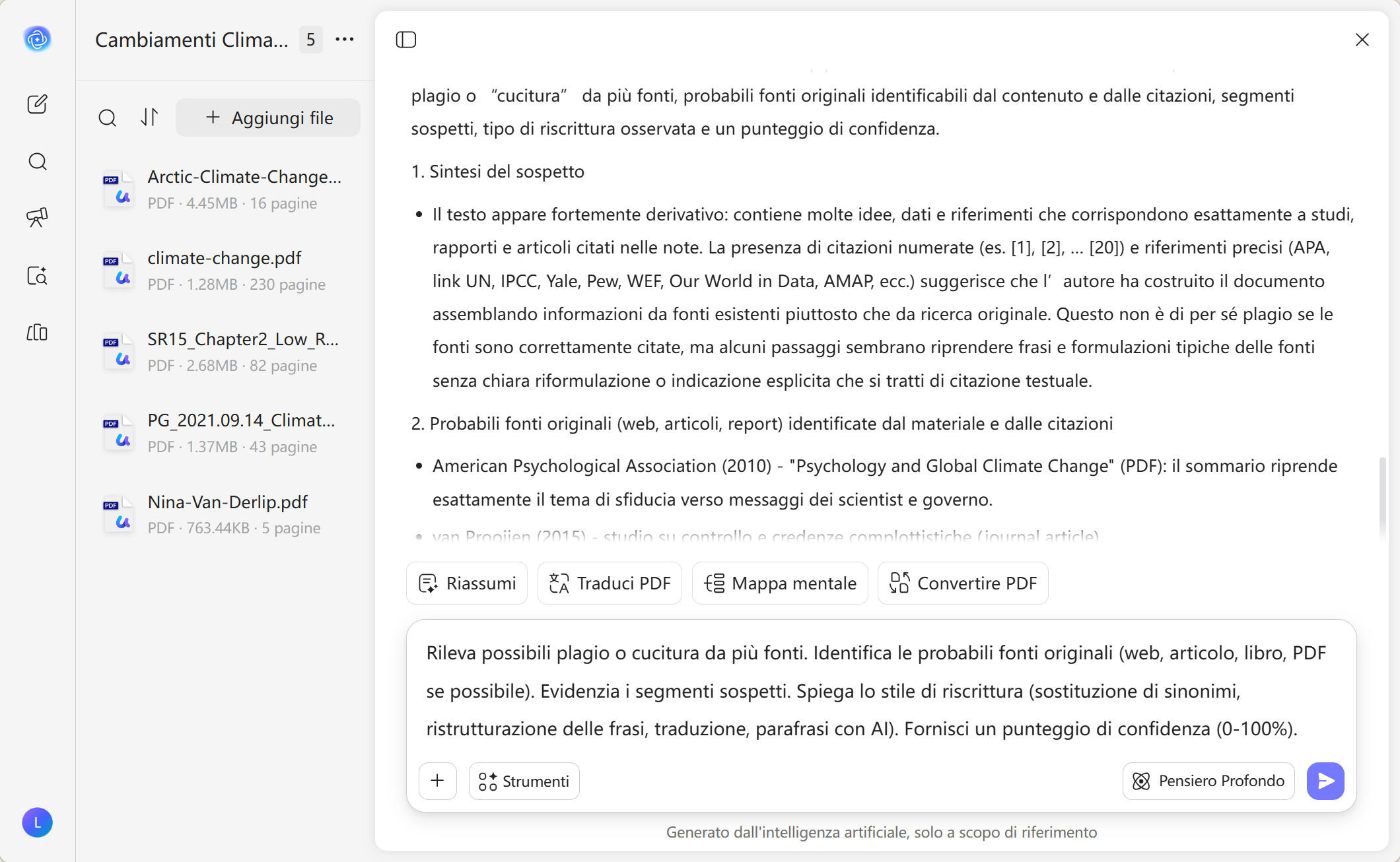 come usare lo strumento di verifica del copyright di updf ai