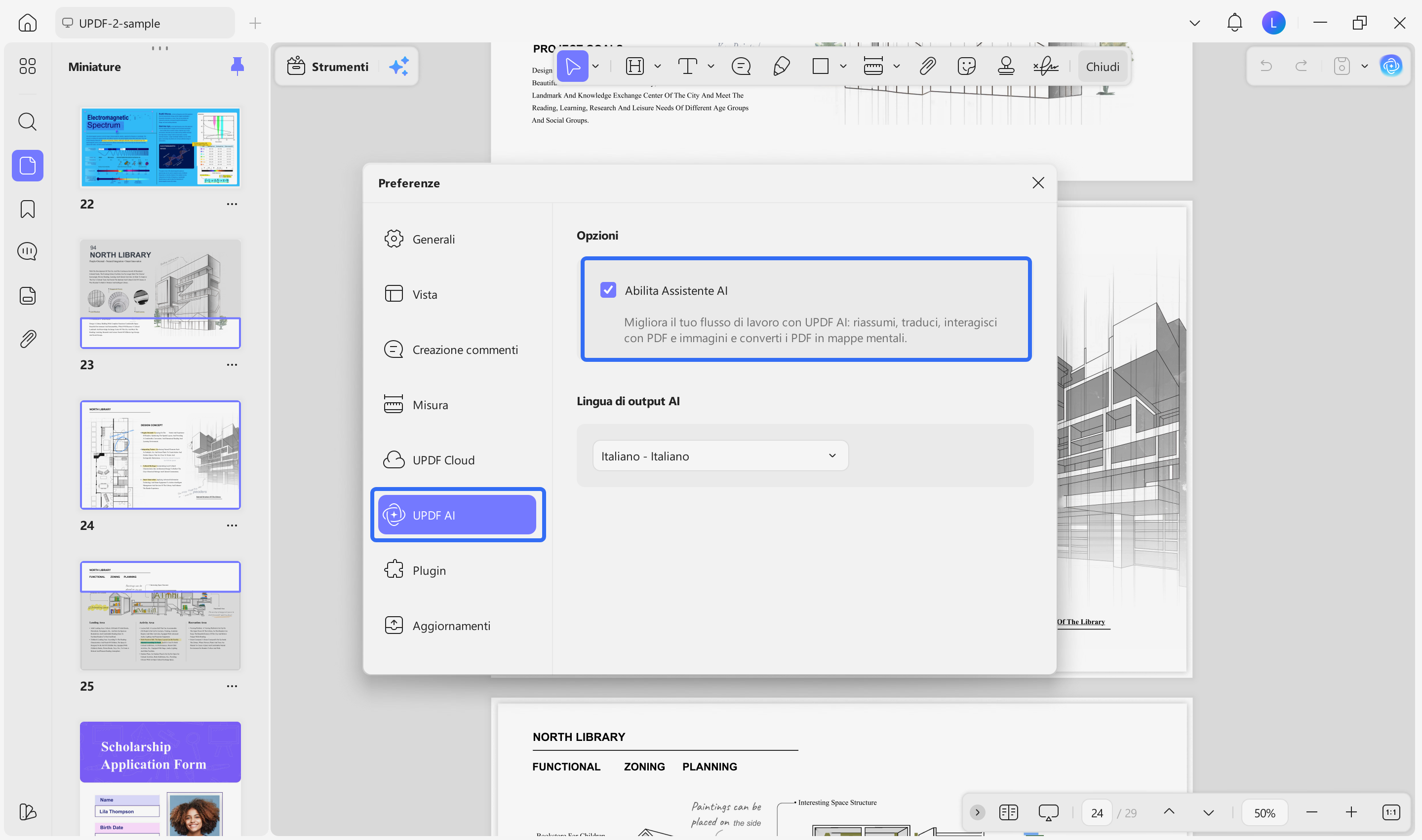 Abilita assistente AI