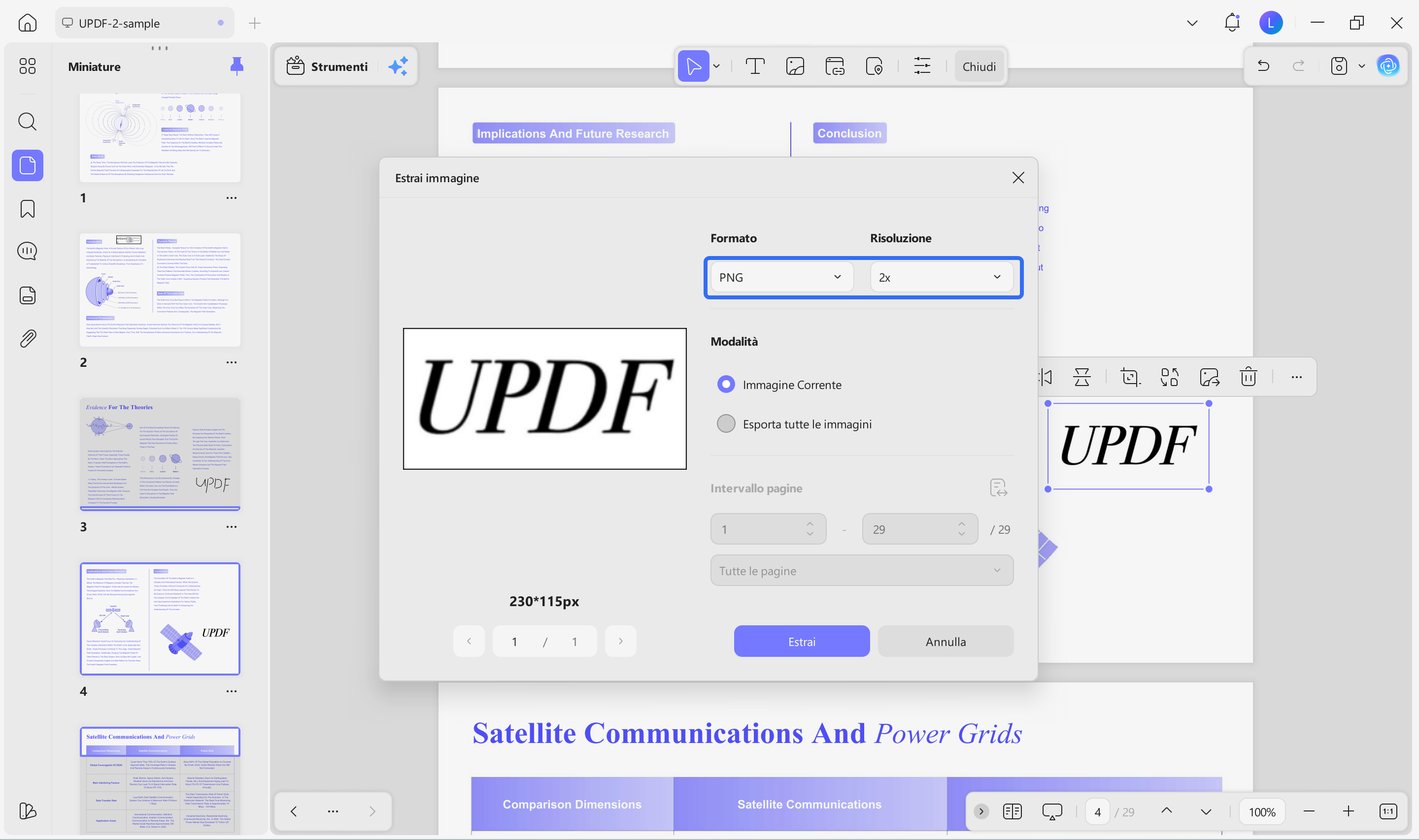 extract image signature updf