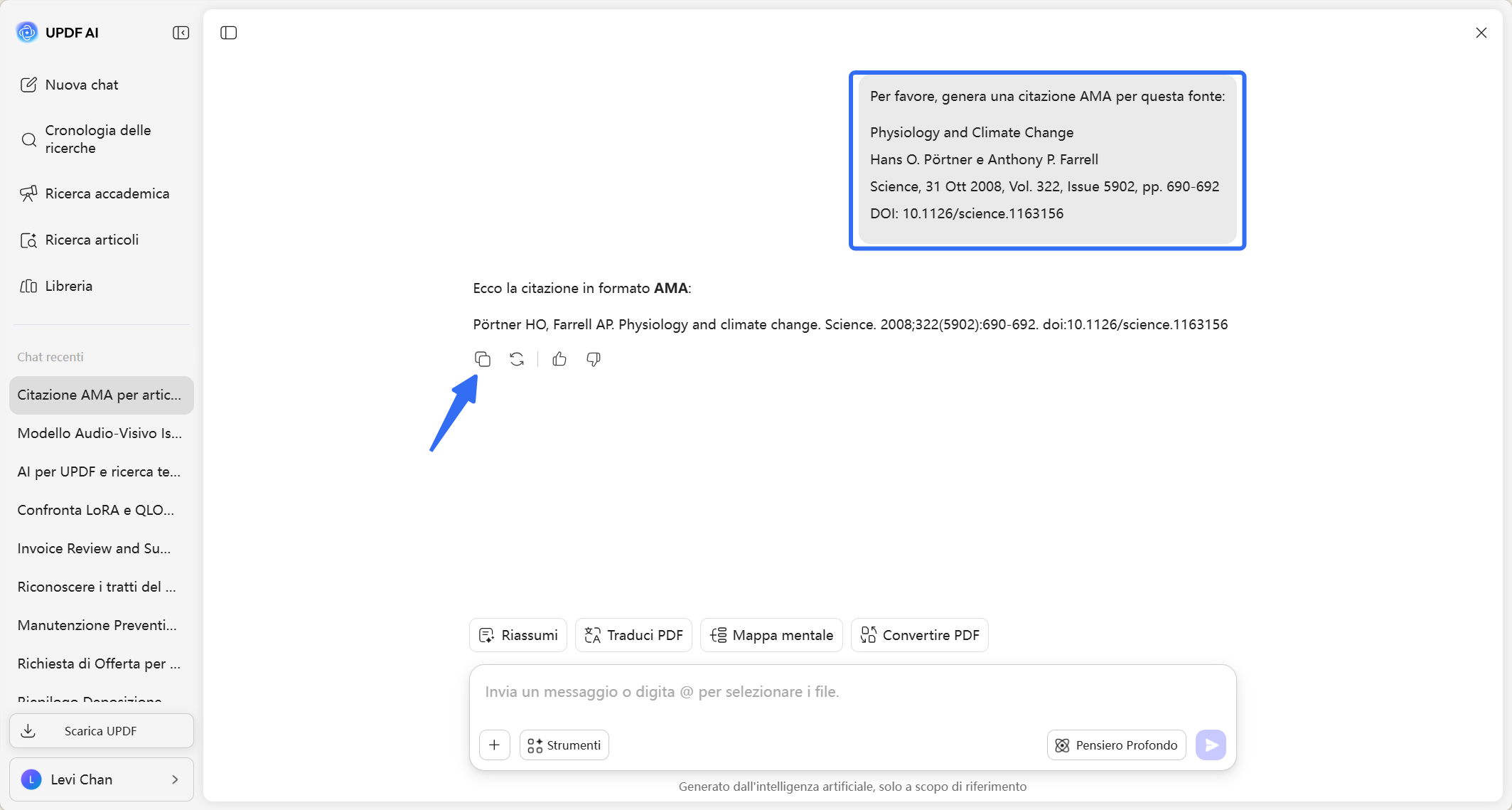 copy generated citation for use