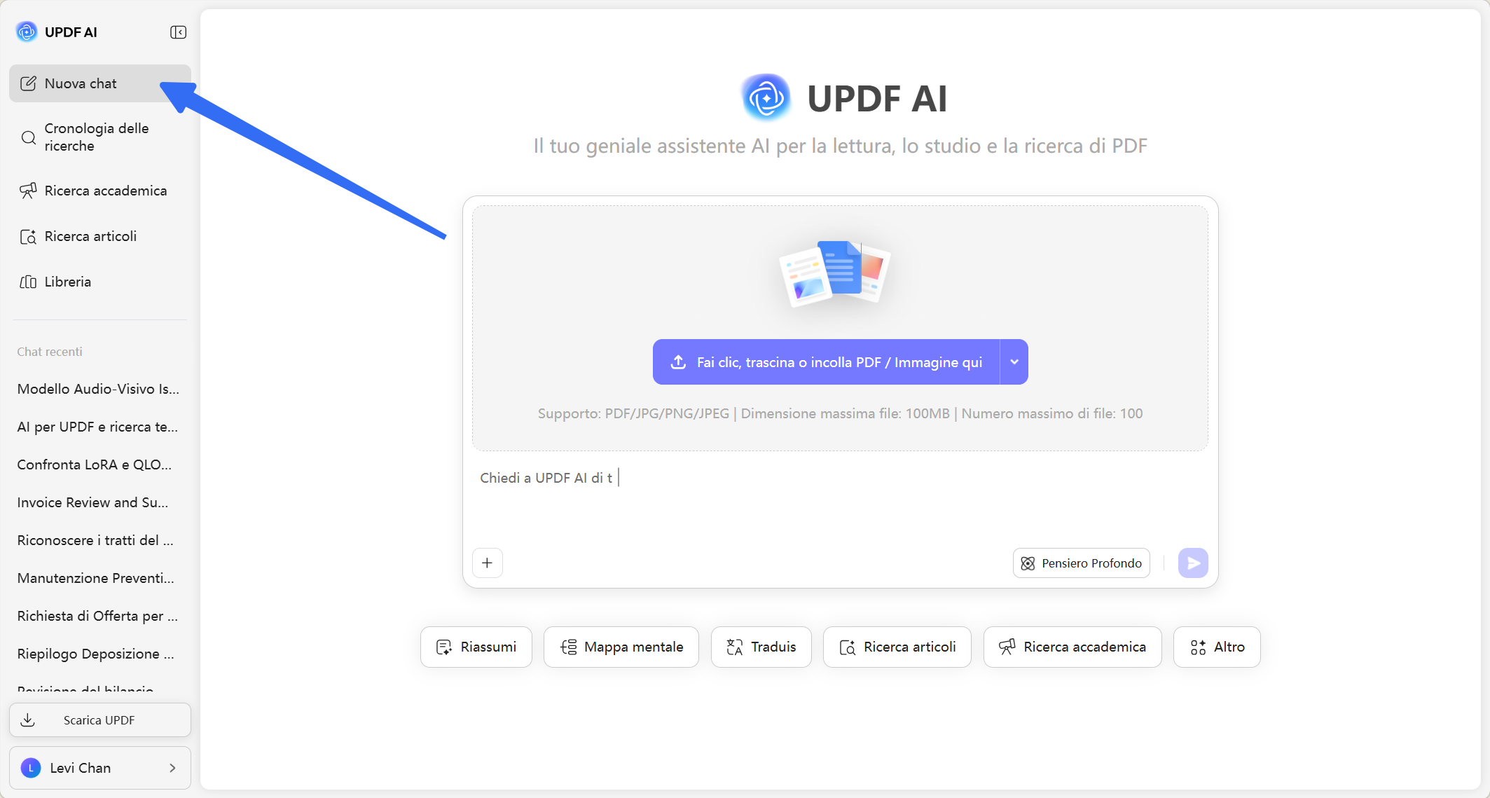 access chat bot feature updf