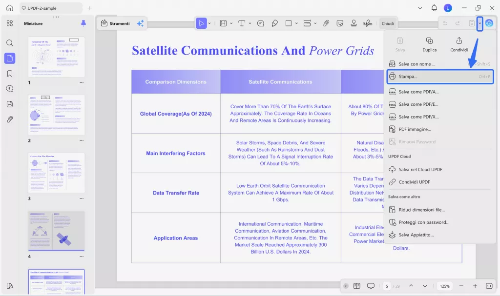 print pdf using updf 