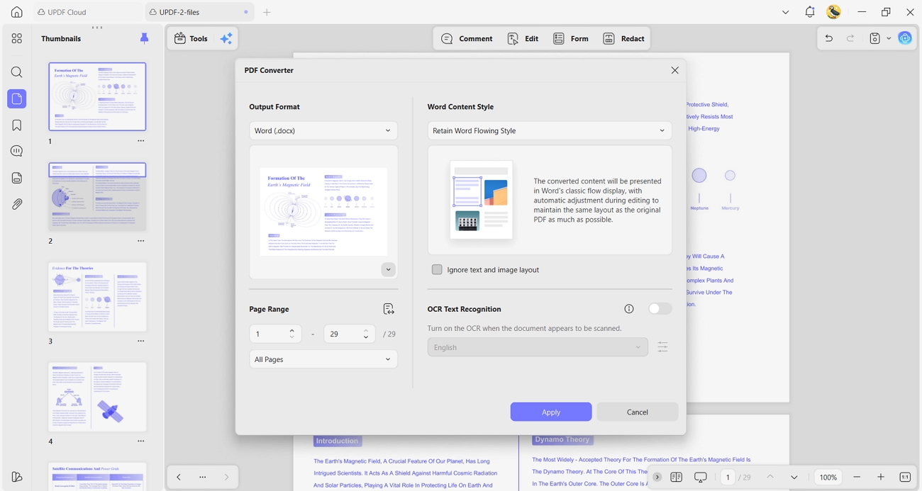convert pdfs files other formats