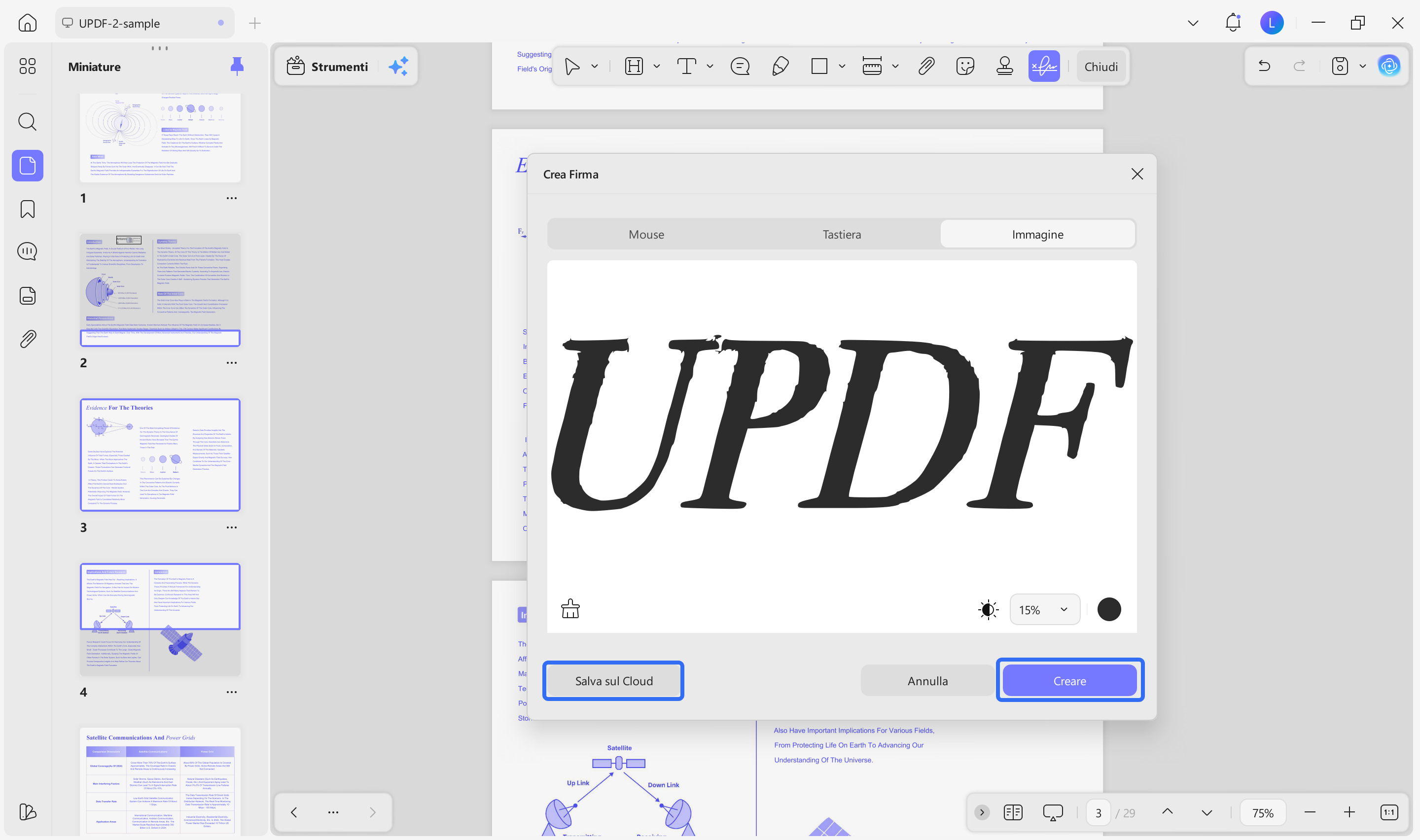 import image signature updf