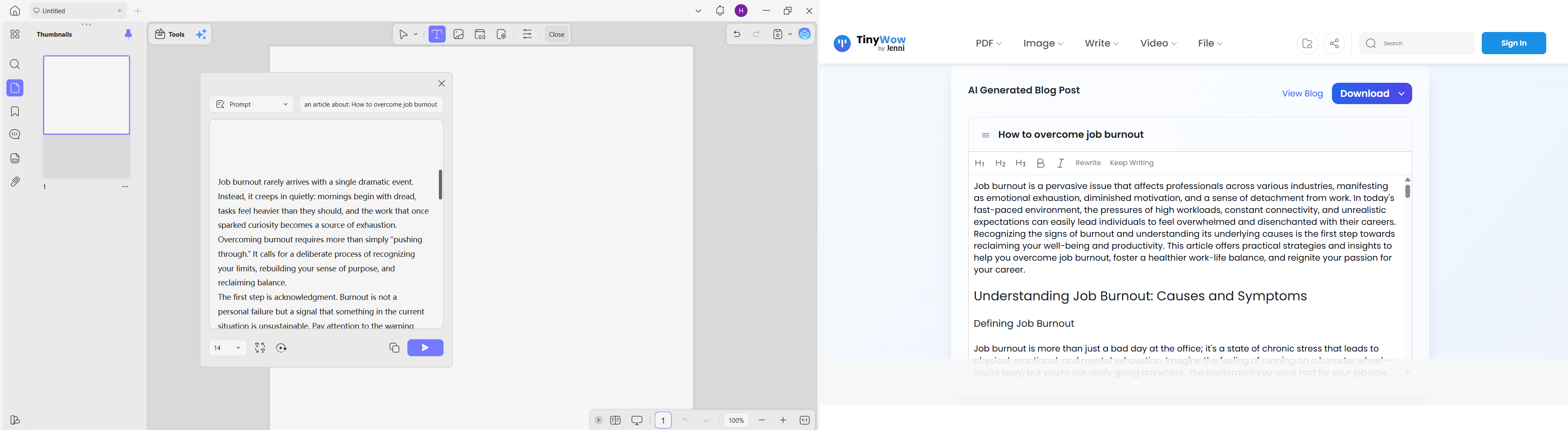 updf-tinywow-ai-writing