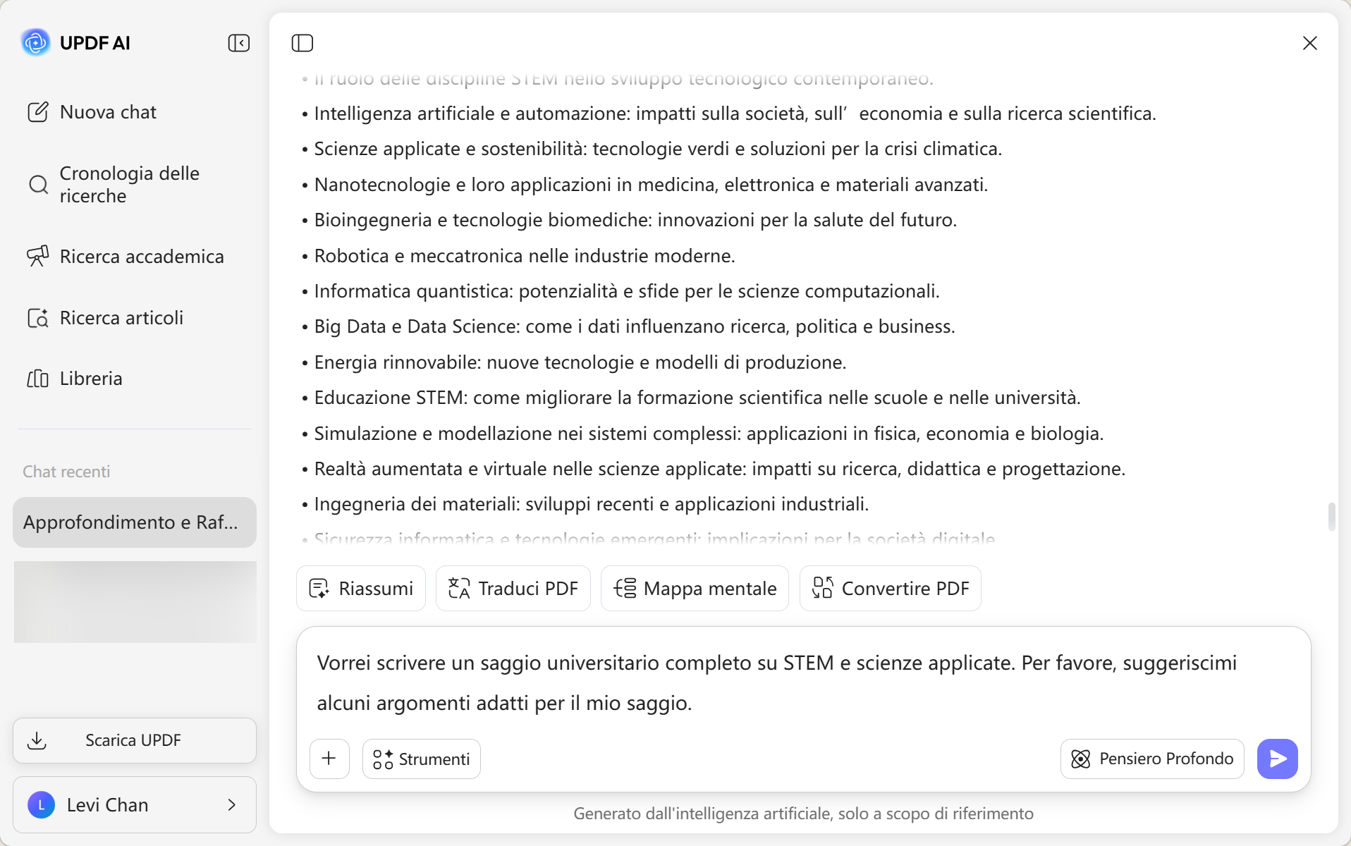 STEM e scienze applicate