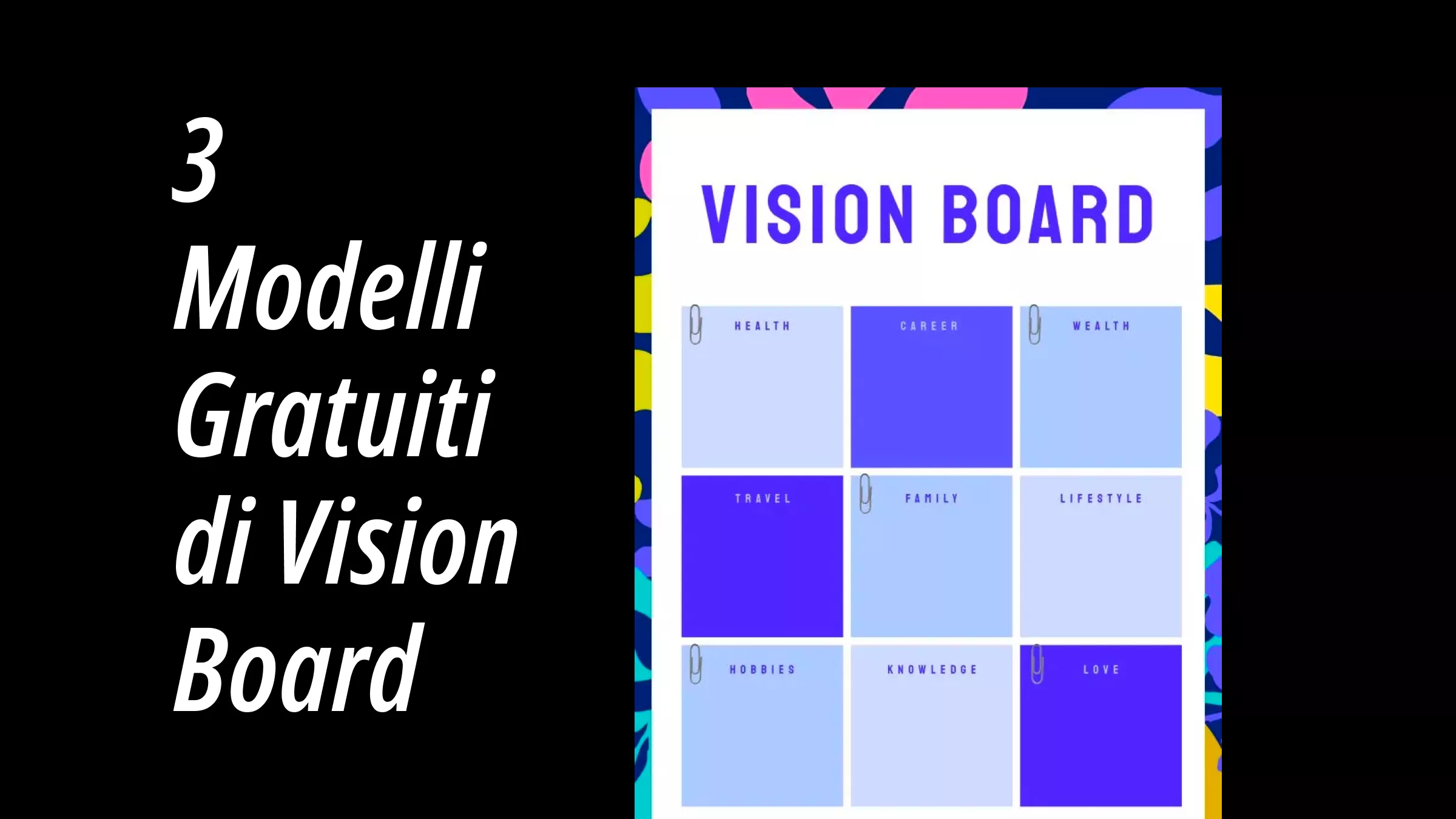 Crea la tua Vision Board perfetta per quest'anno con 3 modelli gratuiti