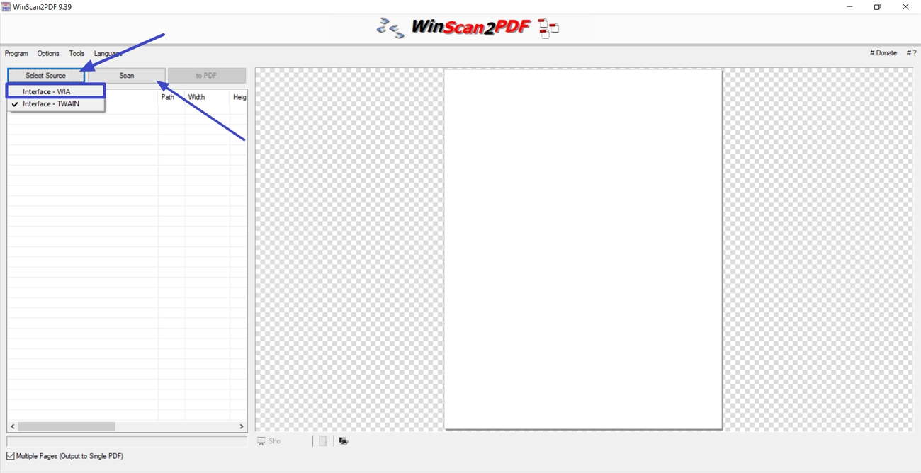 scan paper document winscan2pdf