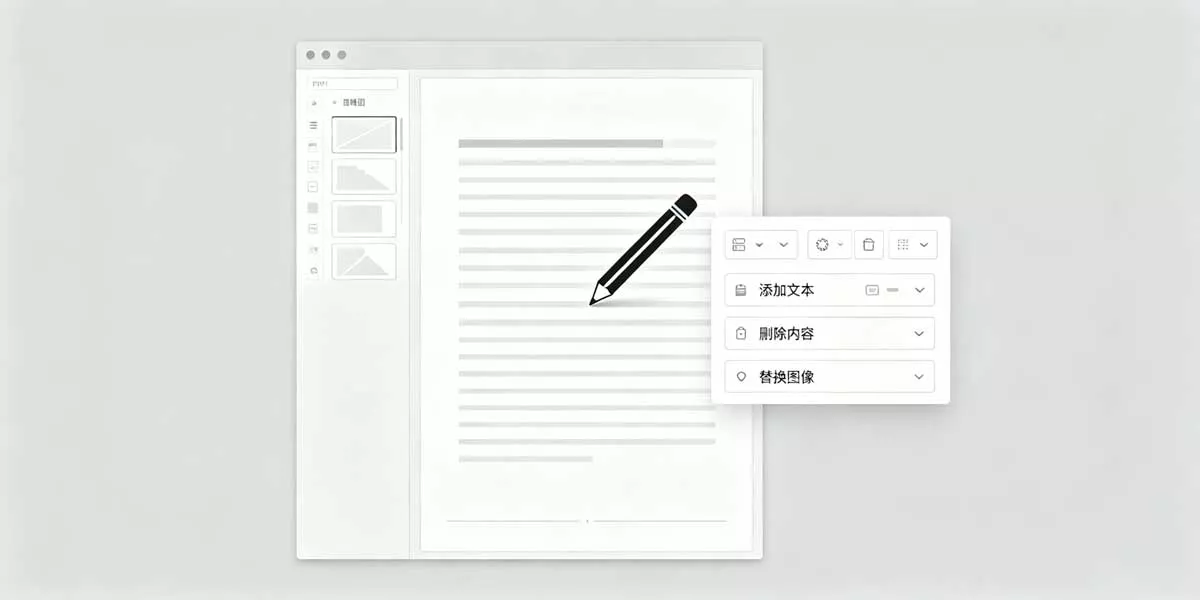 PDF 修改內容怎麼做？PDF 文字與圖片編輯方法