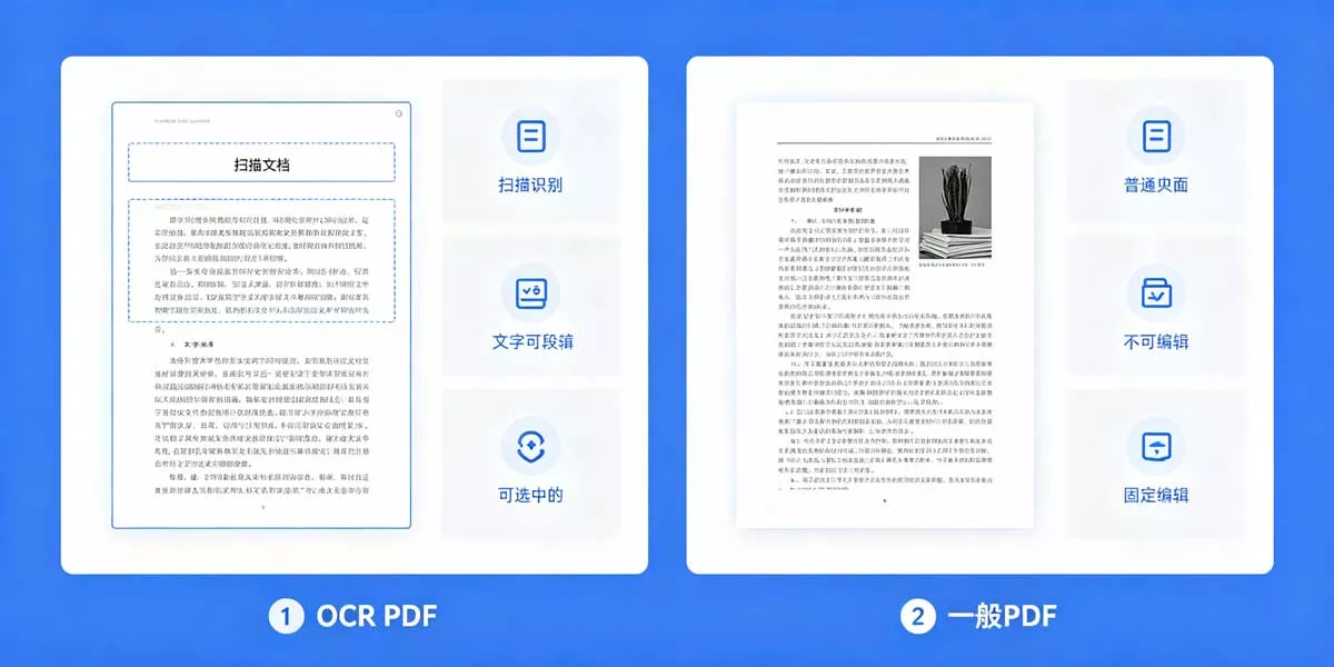 OCR PDF 和一般 PDF 有什麼差別？