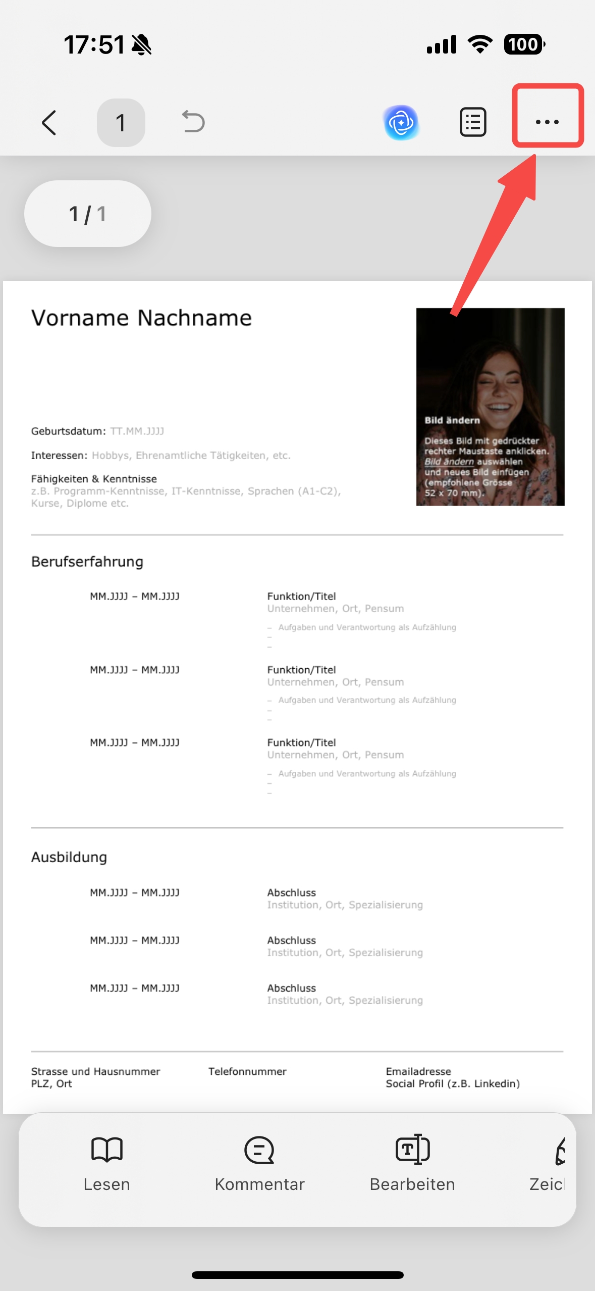 PDF schützen mit Passwort in UPDF auf iPhone