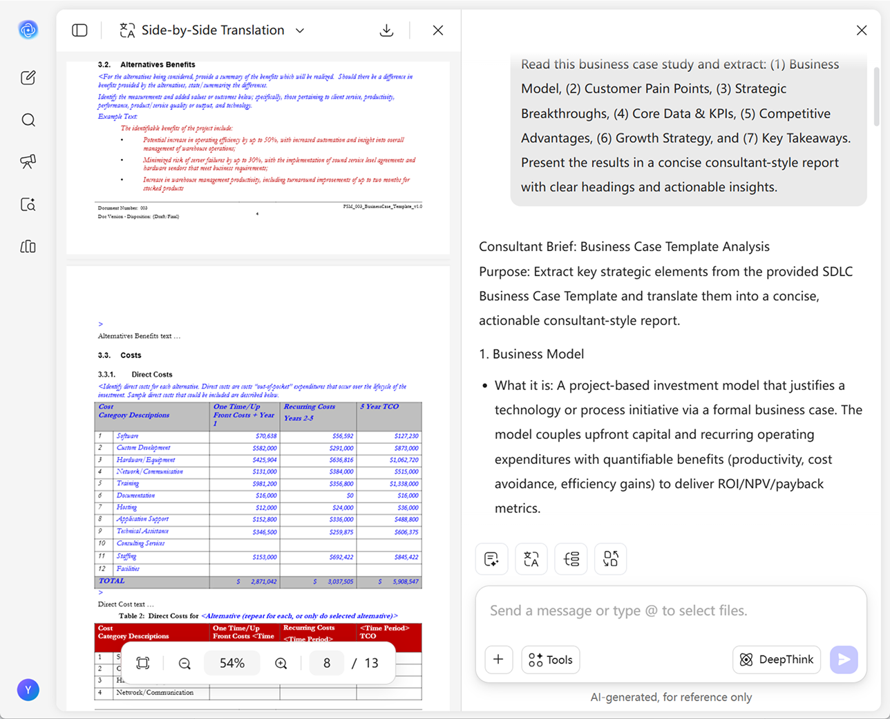 ai case study generator