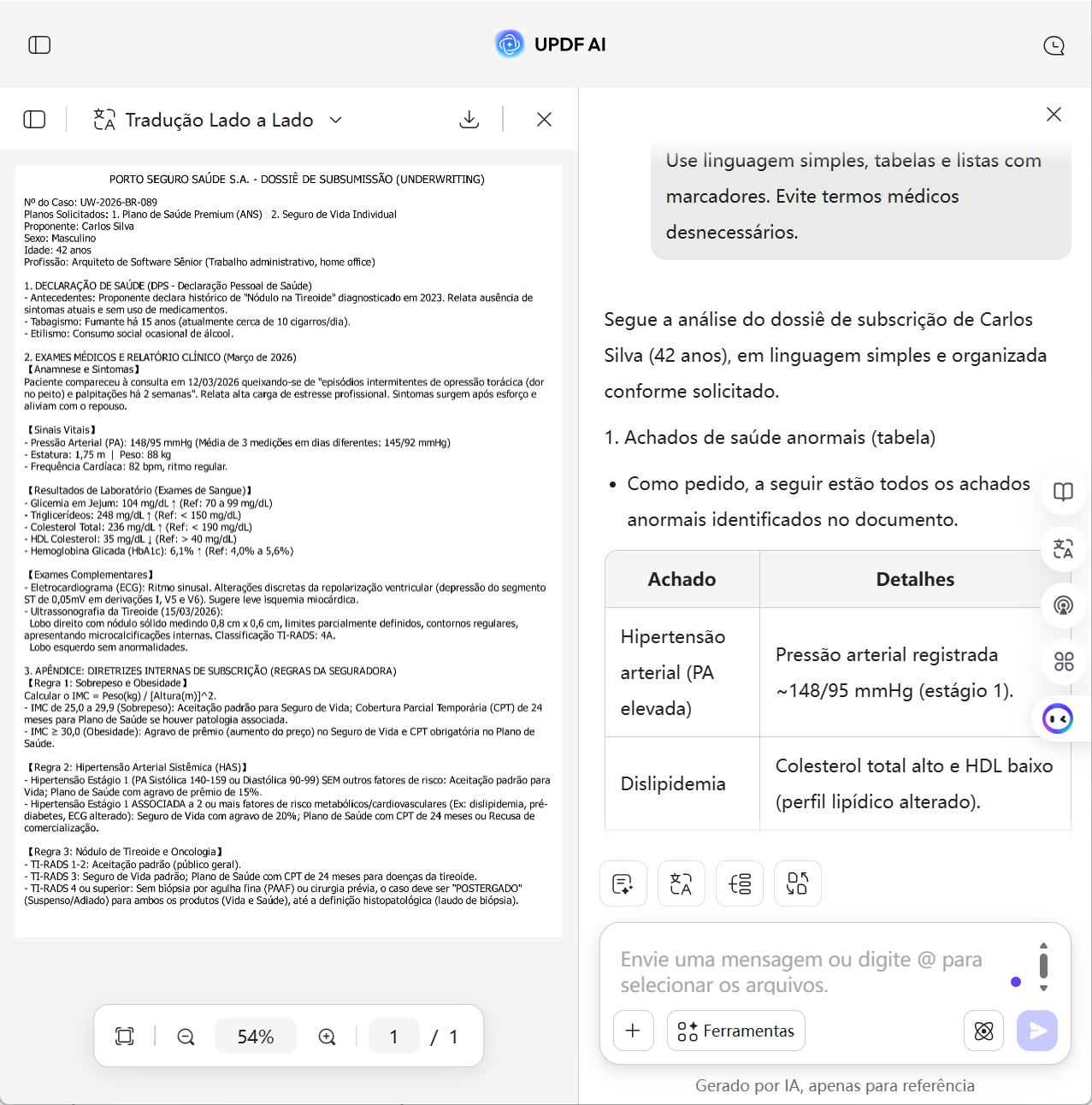 subscrição de seguros com IA