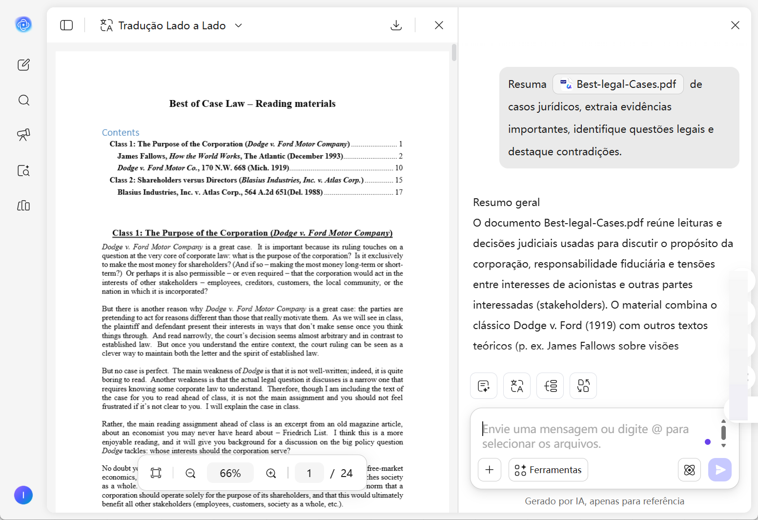 assistente paralegal com IA