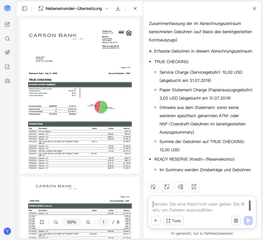 bank statement analyzer