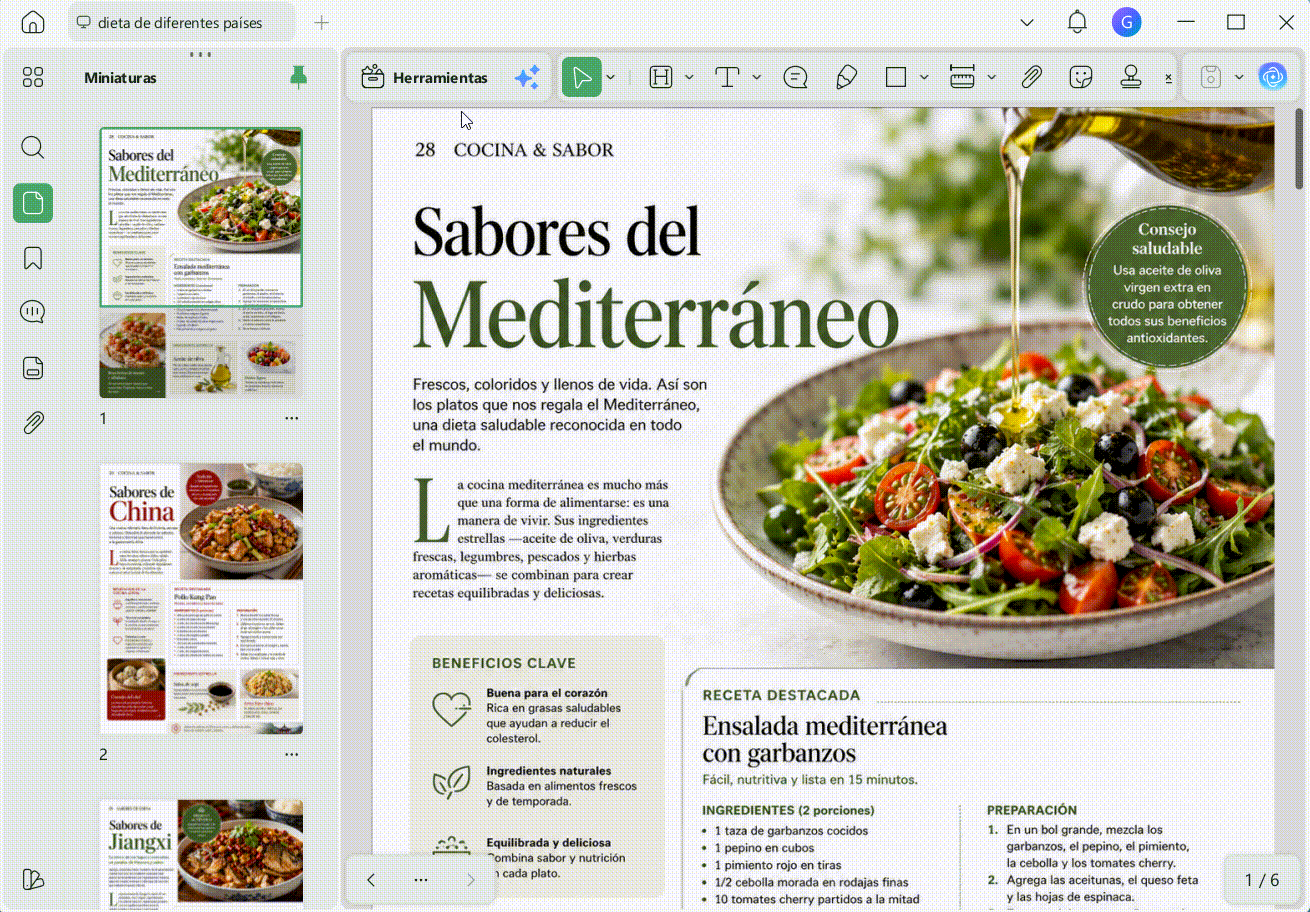 Convertir un documento PDF a PNG con UPDF