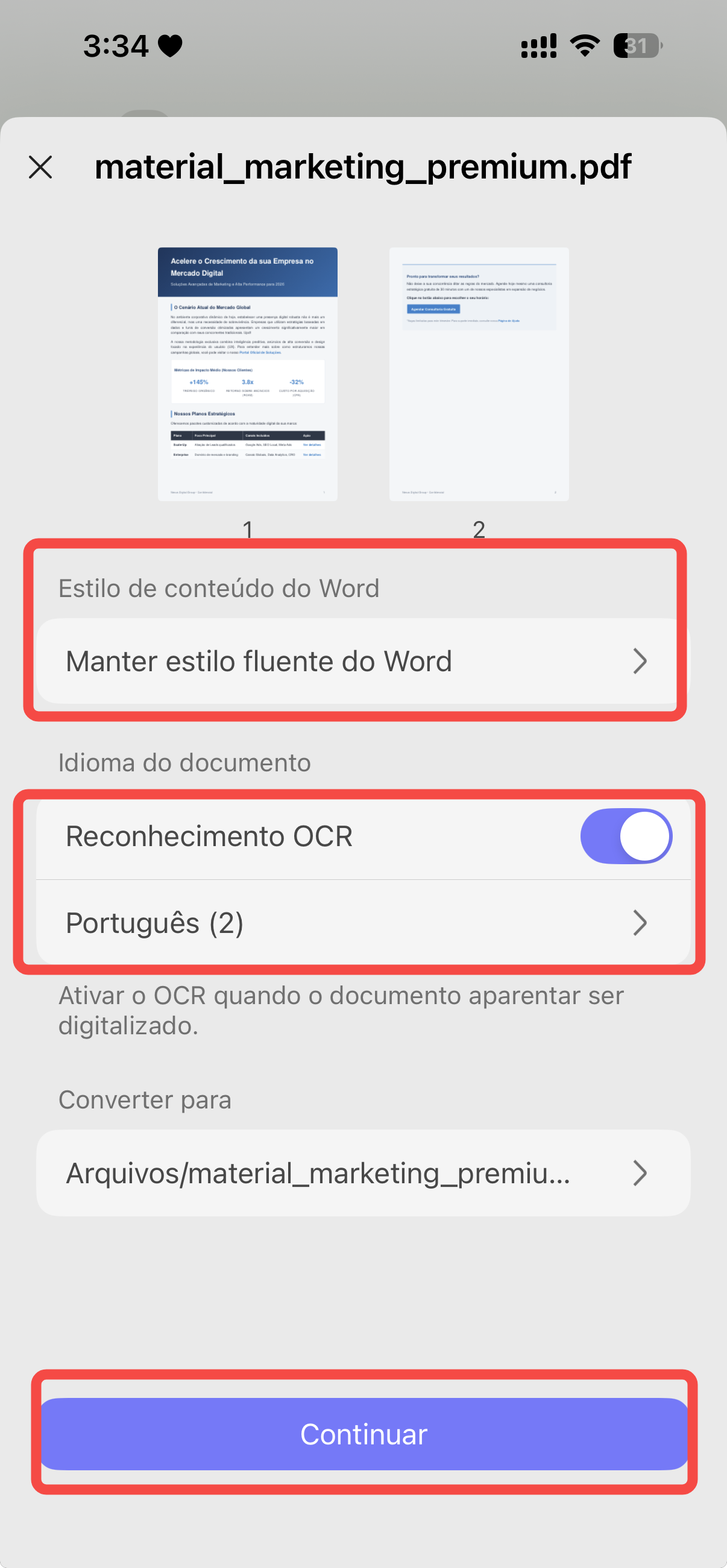 converter pdf no updf iphone