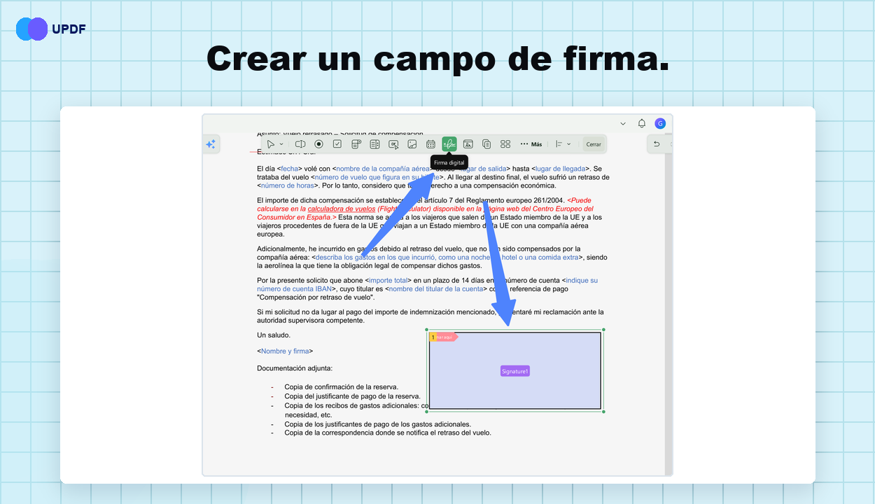 Firmar PDF sin campo de firma paso  crear un campo de firma