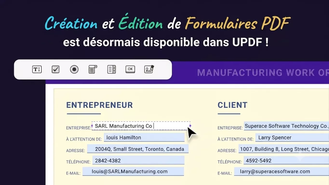 Créer un PDF remplissable avec UPDF