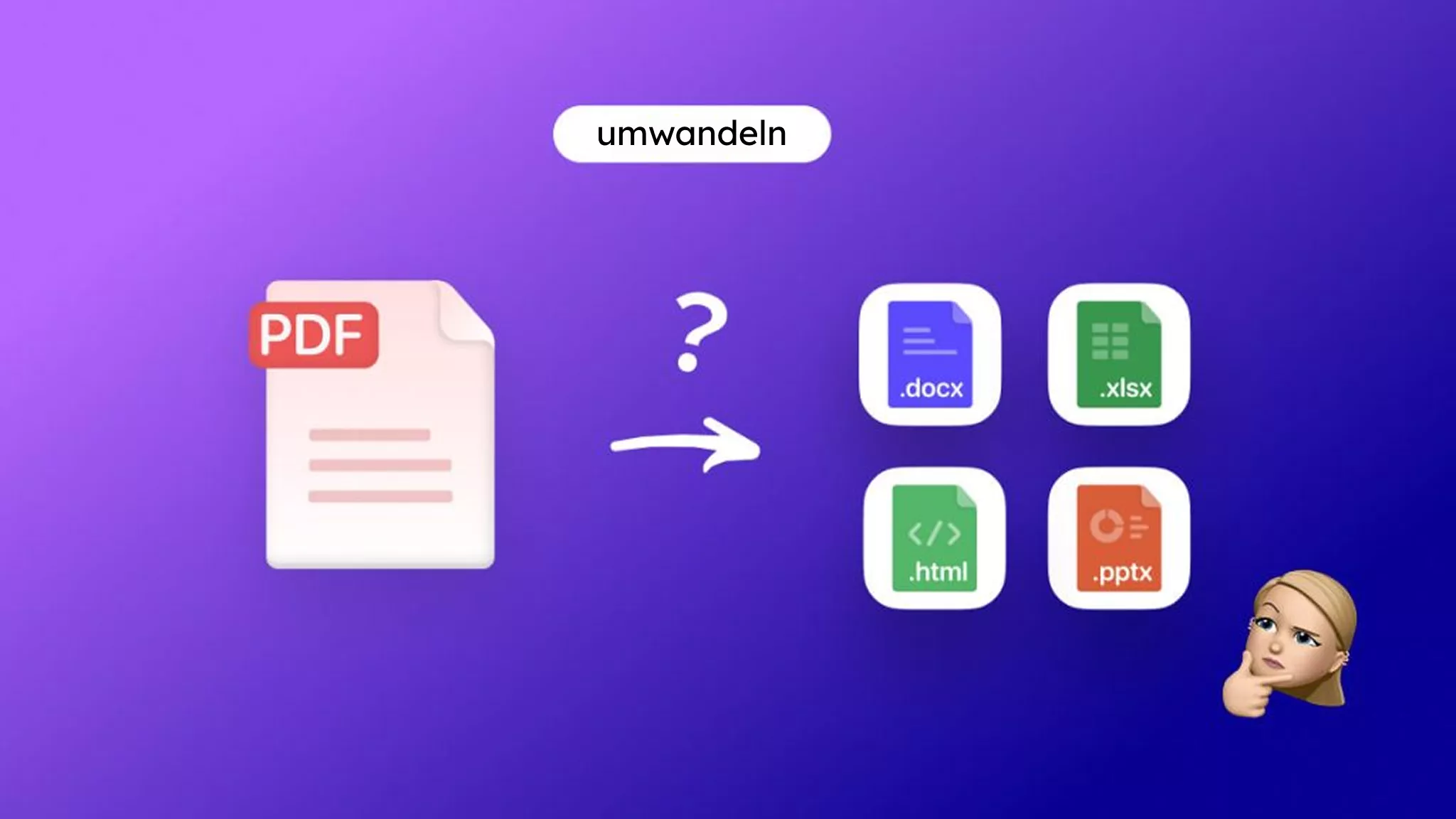 PDF umwandeln – Word, Excel, PPT, Bilder ohne Layoutverlust