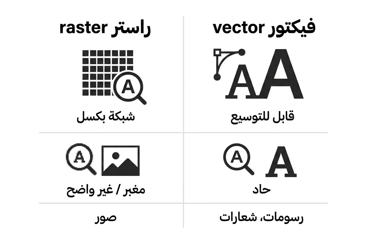 المحتوى النقطي في ملفات PDF