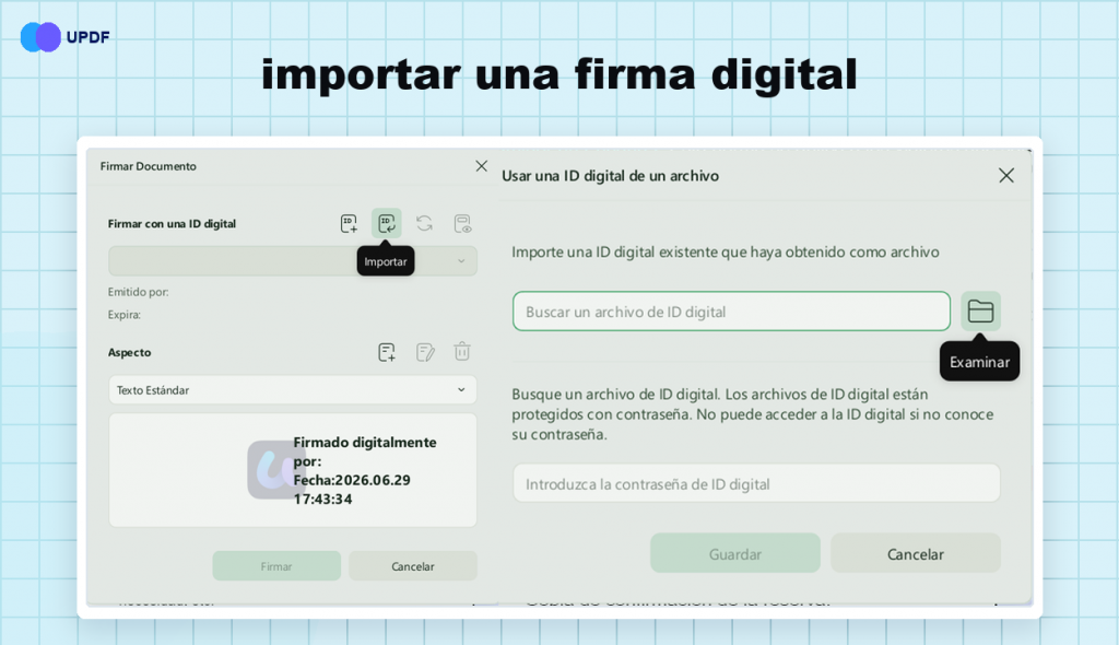 Importar una firma digital para firmar pdf con un certificado digital