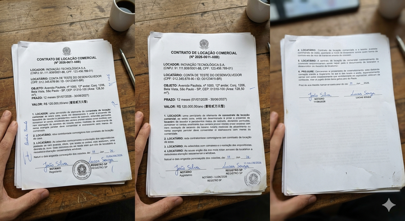 OCR em documento escaneado
