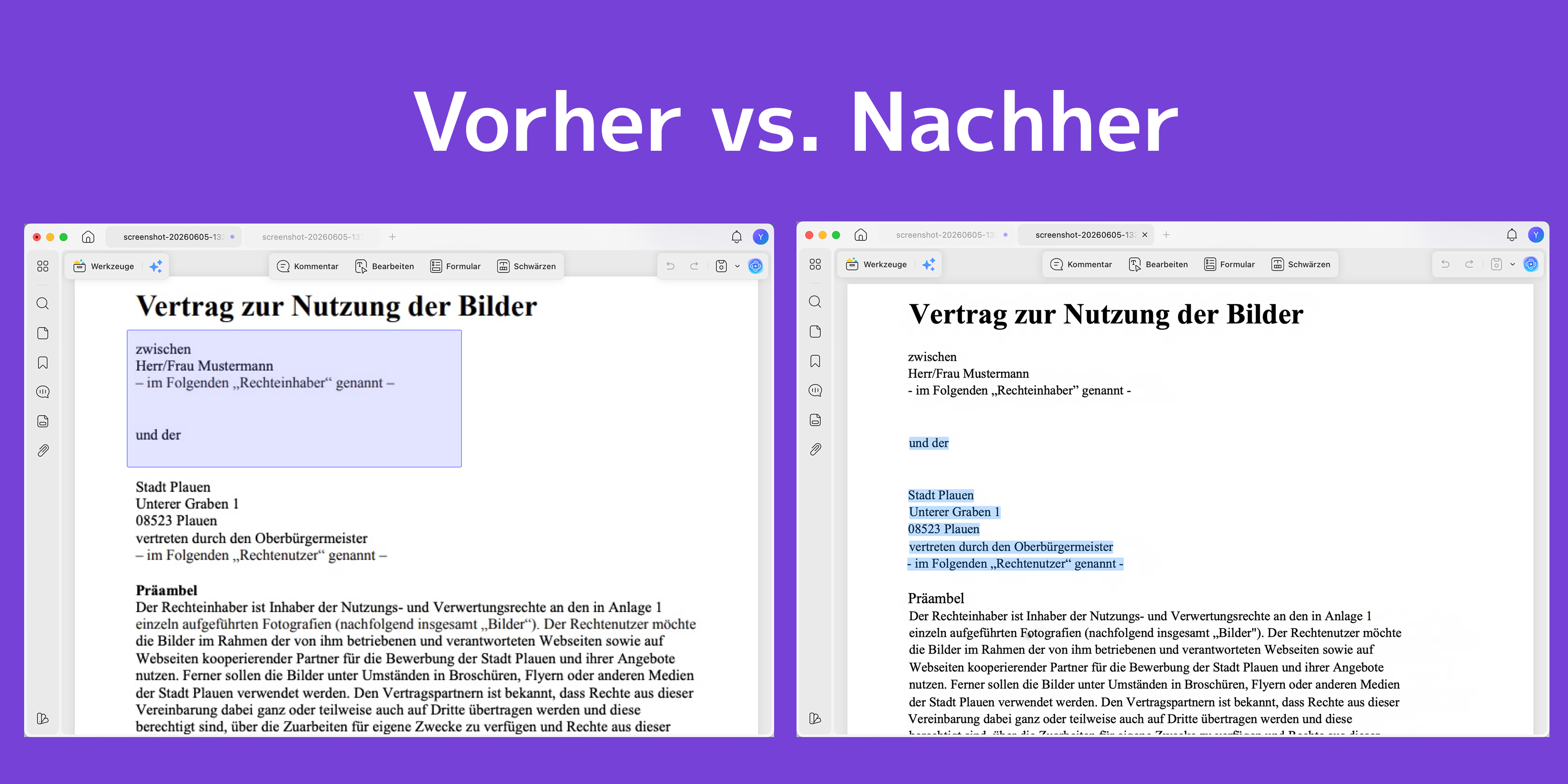 Gescannte PDF-Dokumente per OCR konvertieren