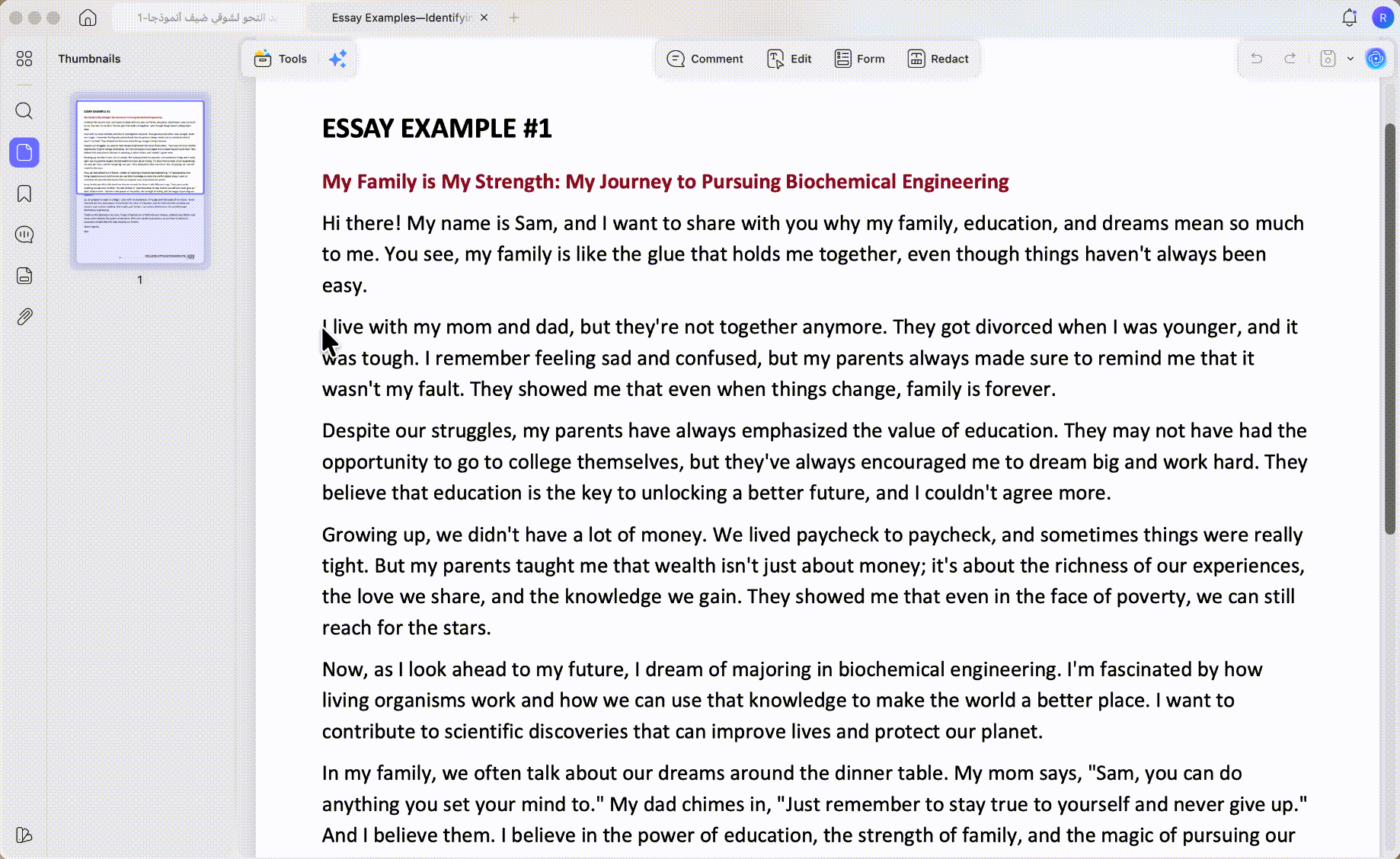 ترجمة PDF من العربية إلى الإنجليزية