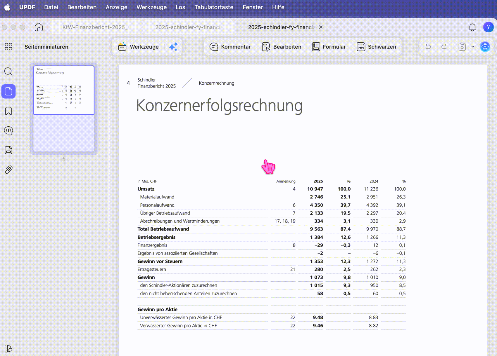 PDF umwandeln mit updf