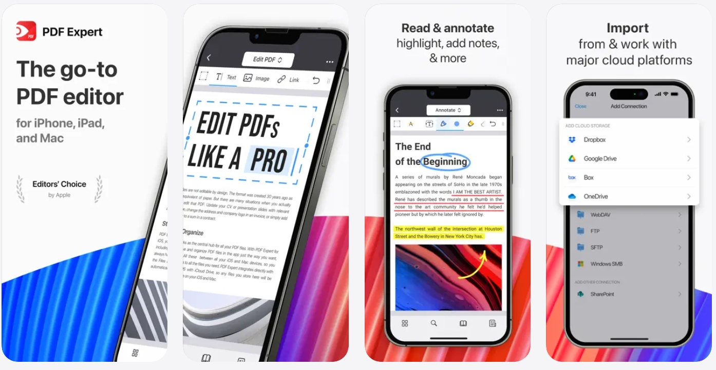 PDF expert 아이폰 pdf 편집기