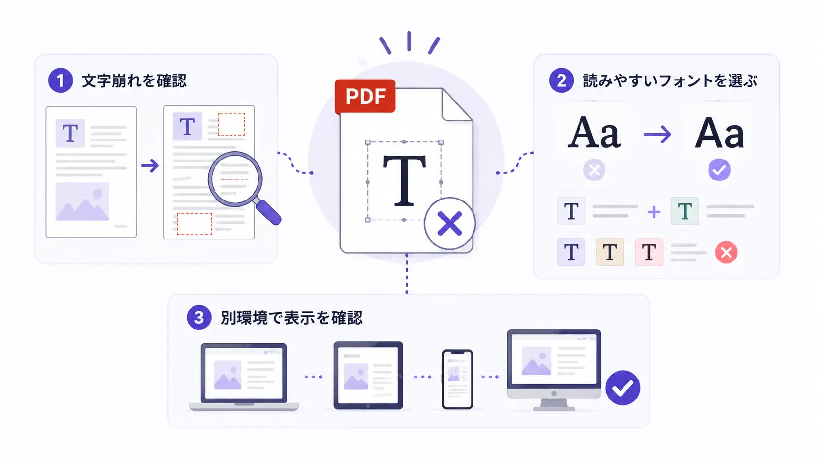 フォント変更注意点
