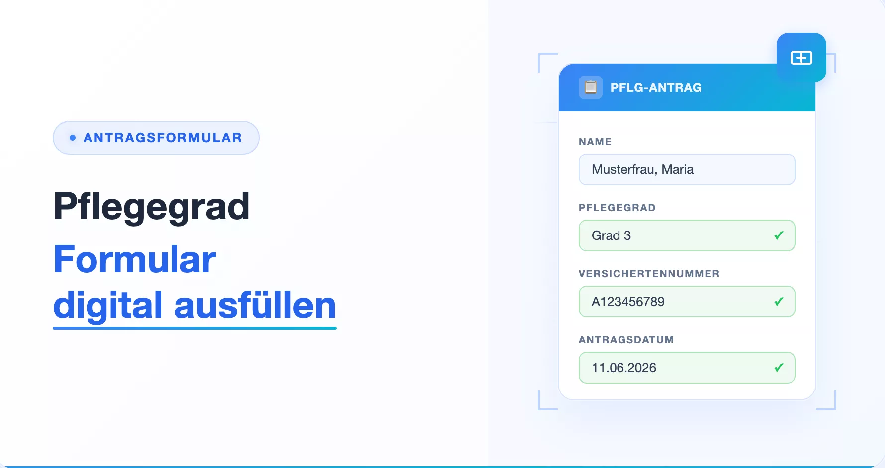 Pflegegrad beantragen: Formular als PDF ausfüllen?