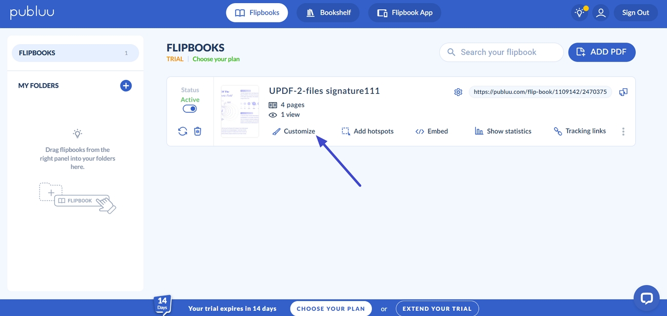 customize pdf flipbook editing publuu