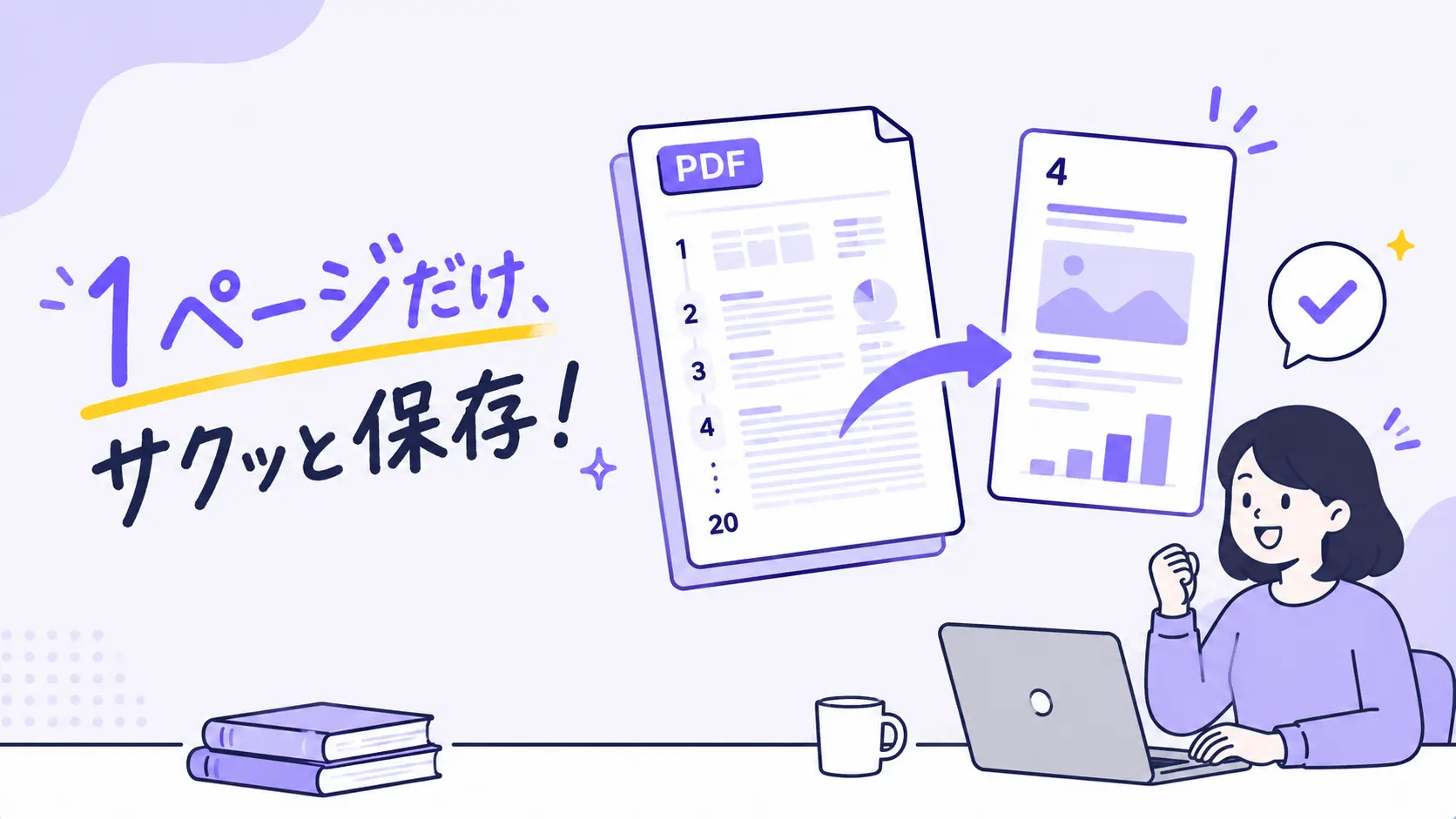 PDFを1ページだけ保存する方法
