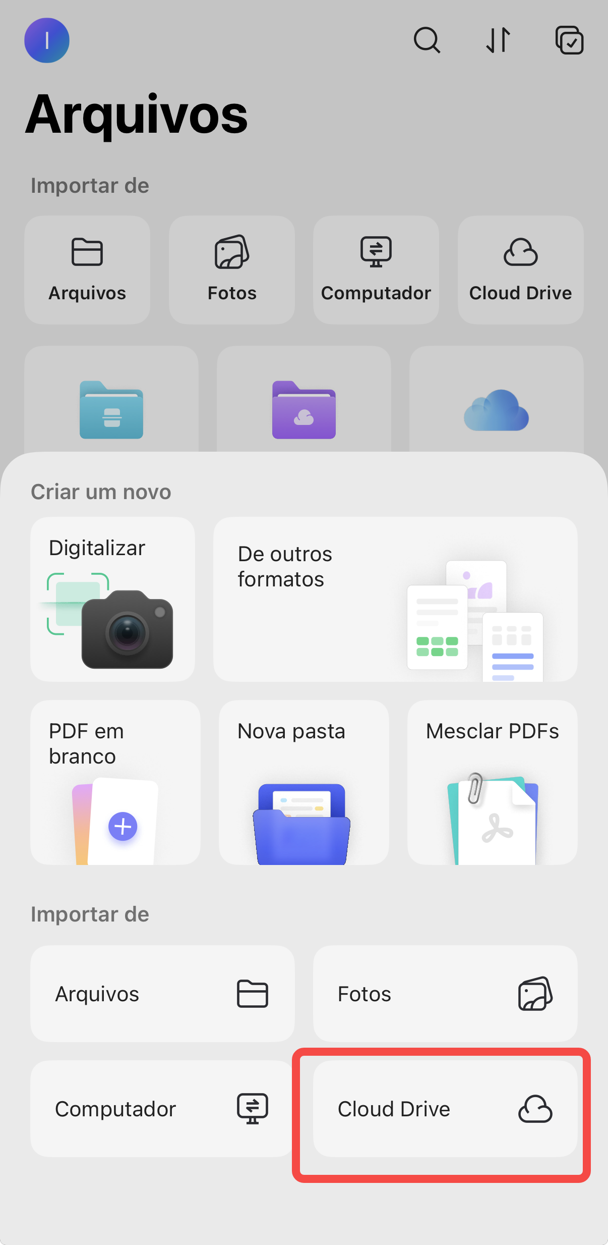 Acesse o Cloud Drive no UPDF
