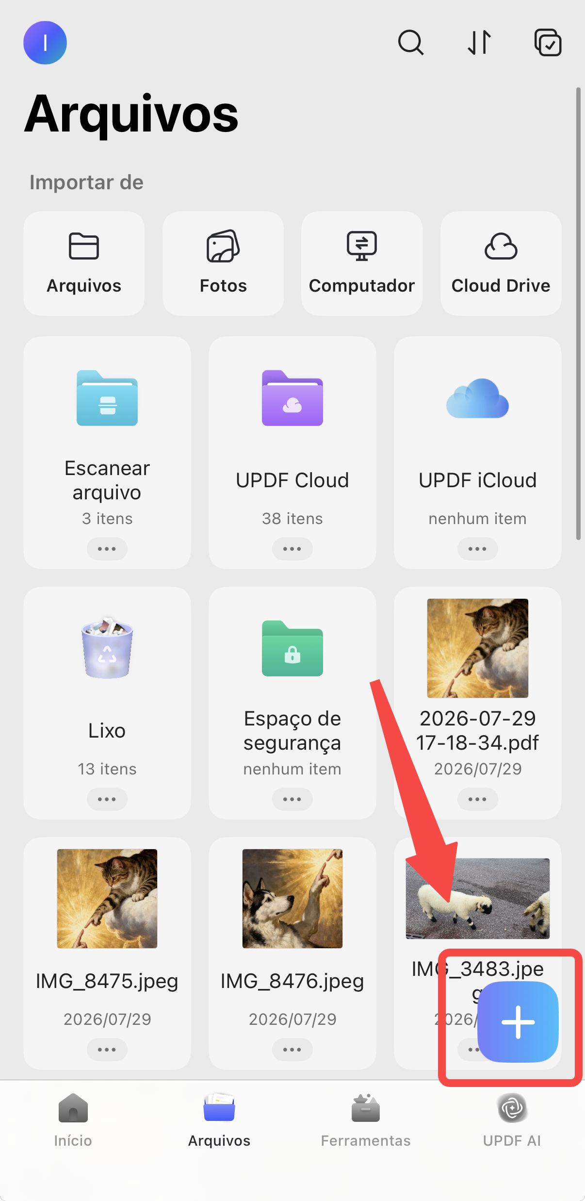 Acesse o Cloud Drive no UPDF