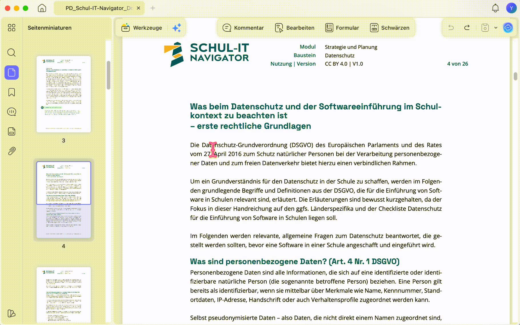 KI-Erklärung für IT-Dokumente