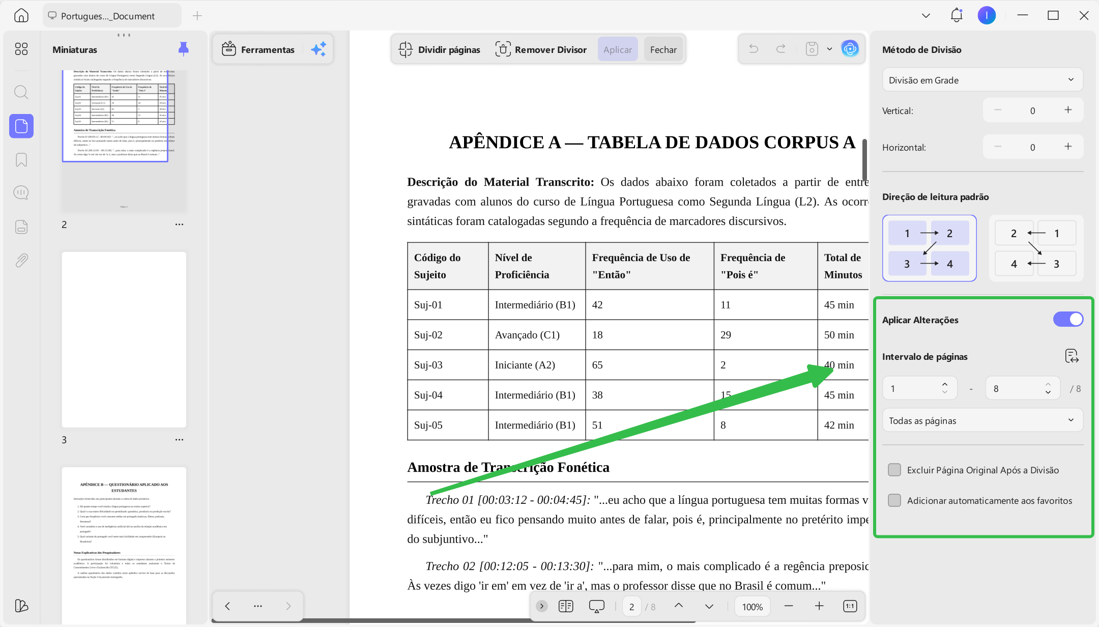 Aplicar alterações