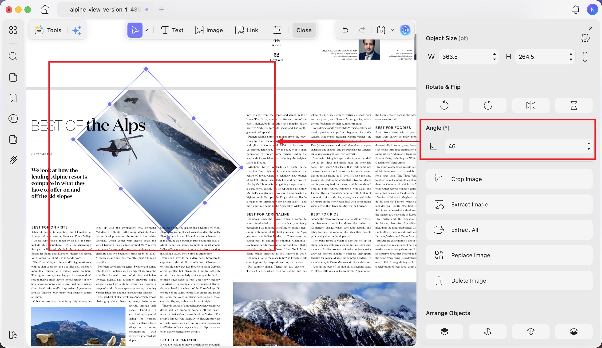 custom image rotation mac