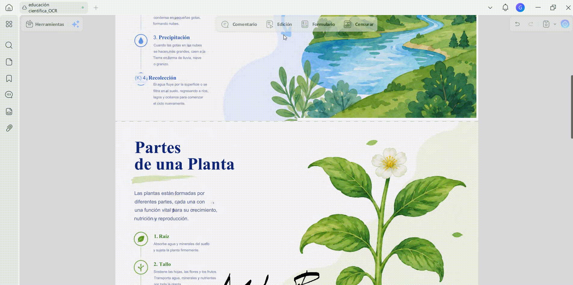 Eliminar un párrafo completo en updf