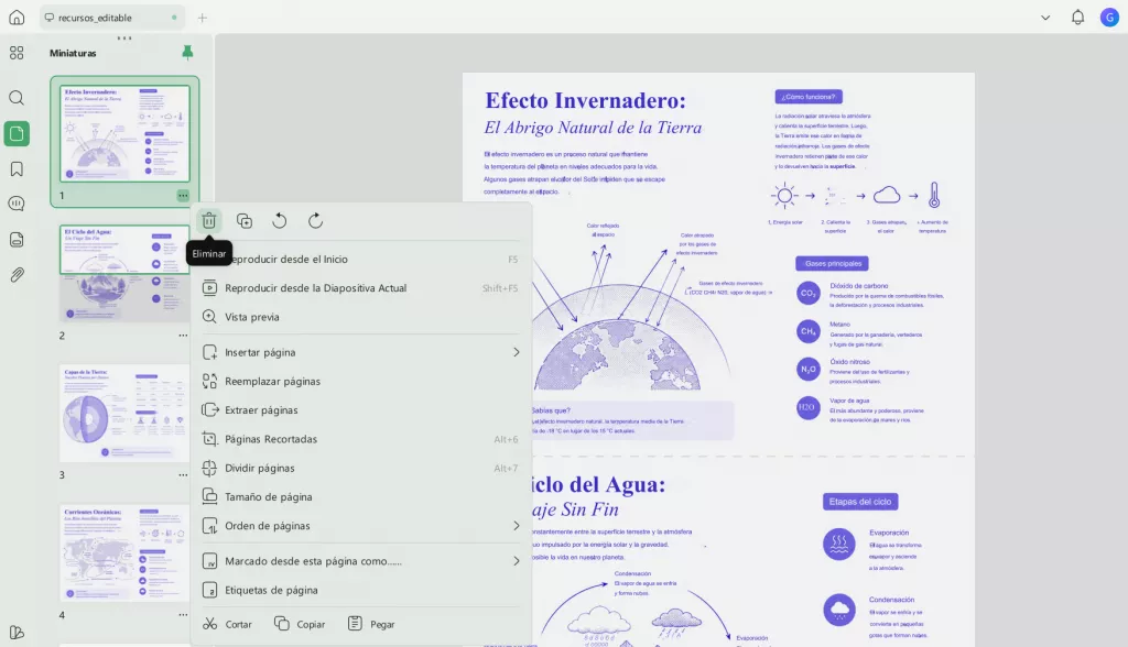  Eliminar una página concreta de un PDF con UPDF