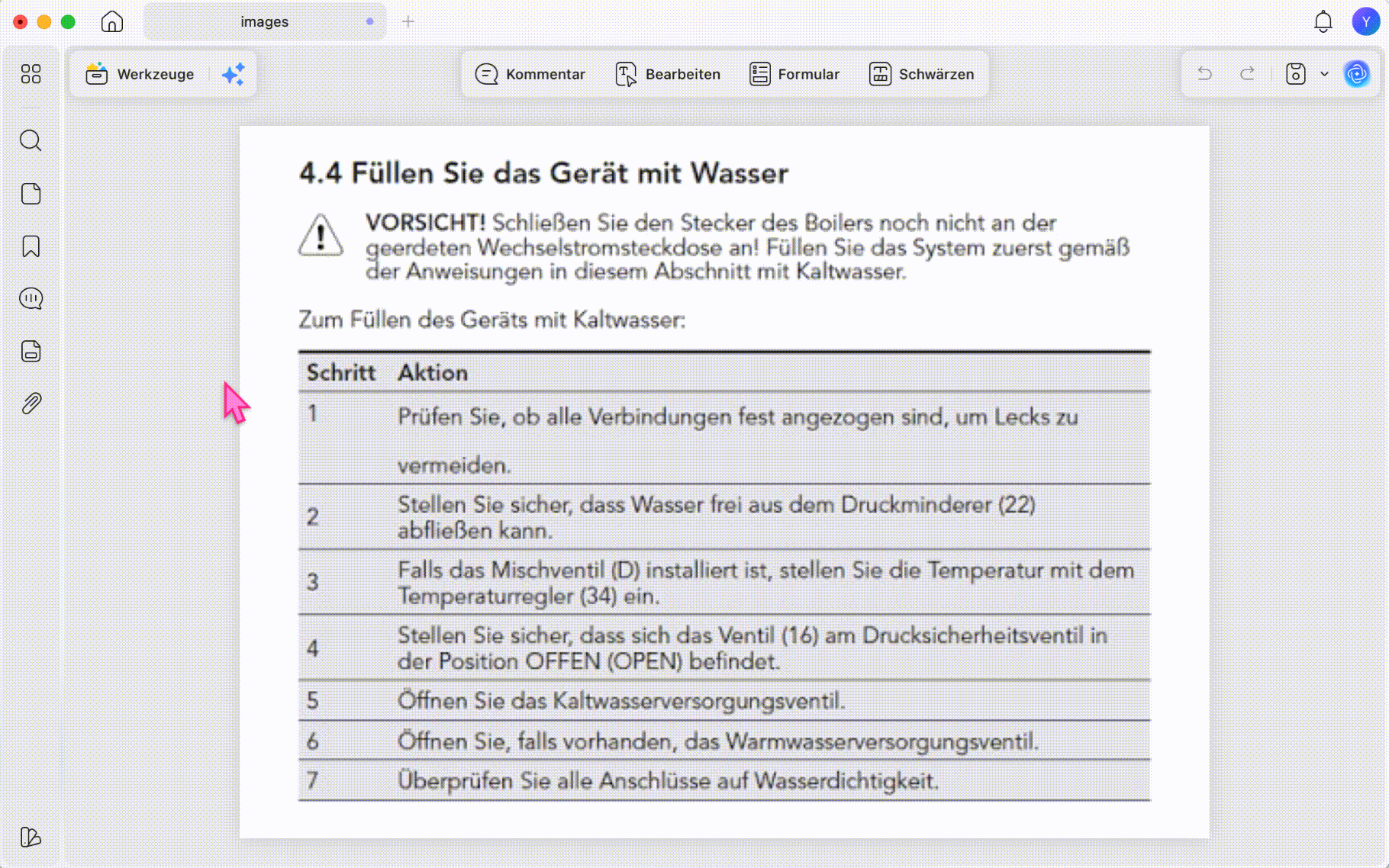 OCR für technische Handbücher