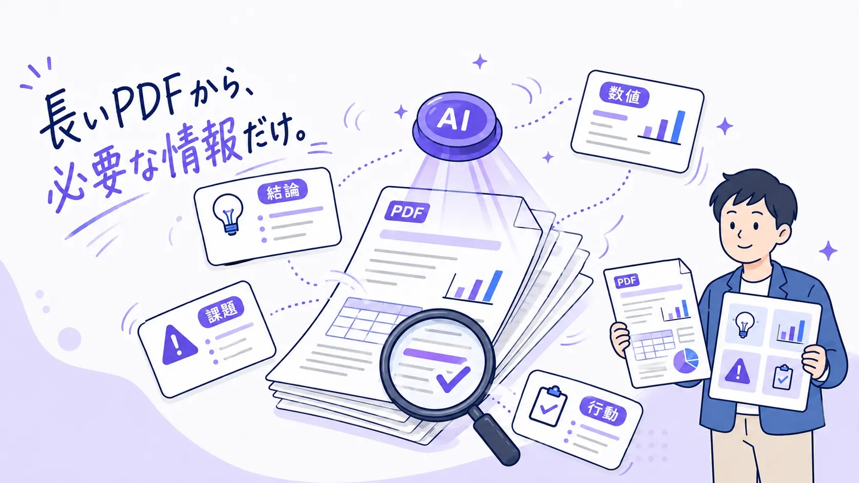 AIによるPDF要約の流れ