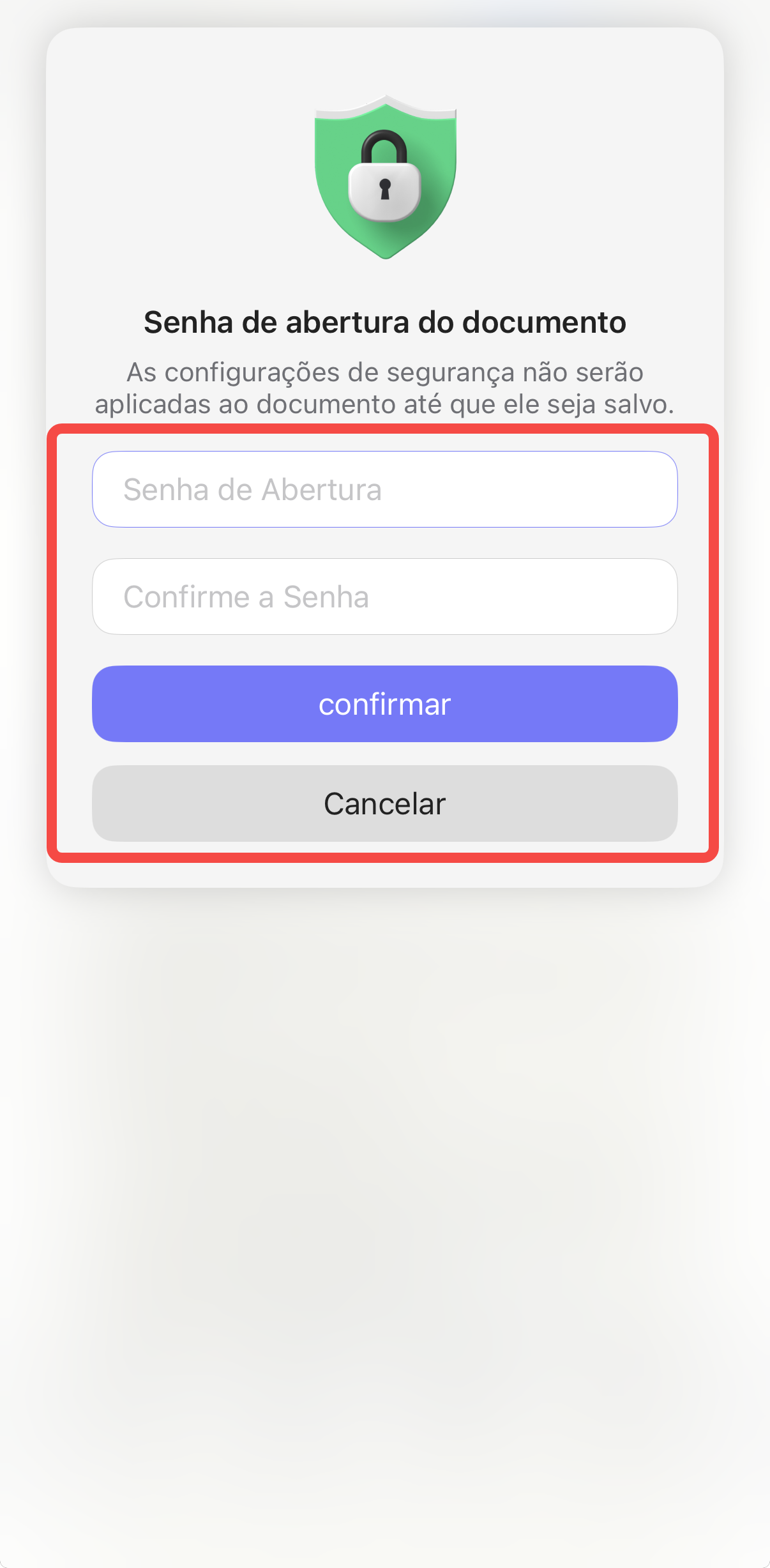 proteger pdf com updf no celular