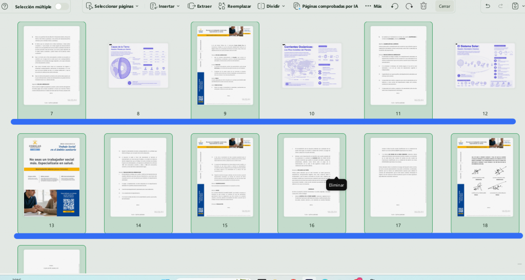 Orden de páginas al intercalar dos PDF de distinta longitud